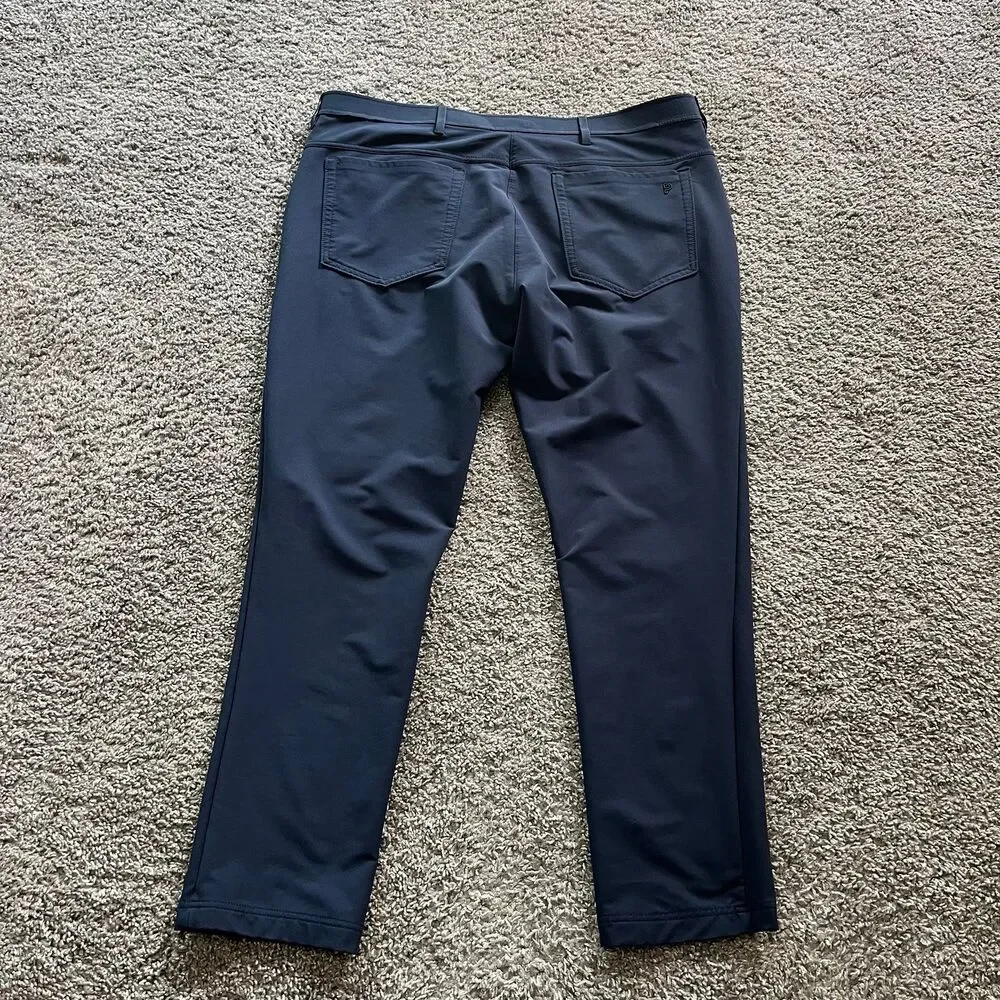 Public Rec Gamechanger Pants Stretch Performance Golf Chino Navy Blue Mens 40/32